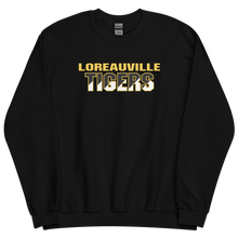 Load image into Gallery viewer, Loreauville Tigers Design on Black Apparel
