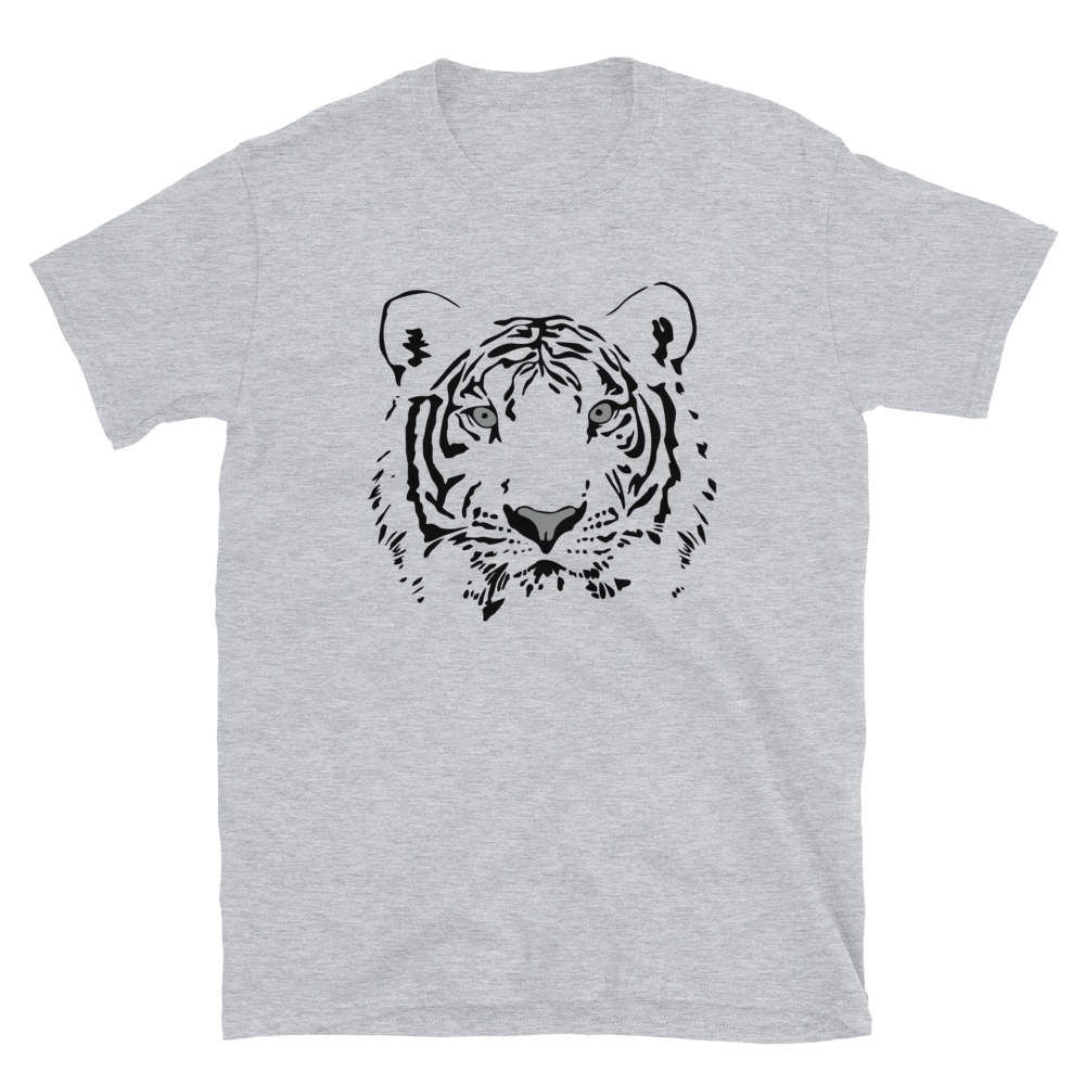 Tiger Head Graphic | Gray Apparel
